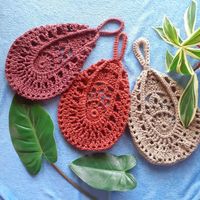 Crochet Teardrop Hanging Basket | HubPages