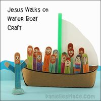 Bible Craft for Miracles - Jesus Walks on Water