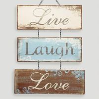 Home decoration - live, laugh, love