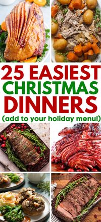 Christmas Dinner Ideas – Hosting a Christmas dinner party this year? Choose from the absolute best Christmas Eve dinner recipes that are sure to be unforgettable!  Use these ideas for Christmas dinner to plan the best holiday dinner recipes for an easy Christmas Eve dinner. Christmas Eve dinner recipes, holiday side dishes, holiday main dishes, Christmas side dishes, Christmas main dishes, Christmas Turkey.