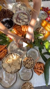 Dinner Party on Instagram: "the making of the perfect spread, using our 11-tiered serving platter 🤍 with @sophiaziskin"