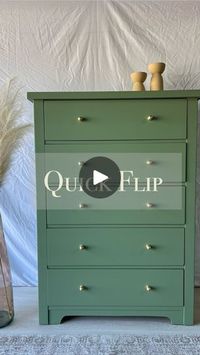 1K views · 552 reactions | Sometimes when my inventory is getting a little too full or my recent projects are more time consuming, I need a quick flip. This one is super beginner-friendly!

#furnitureflippersofinstagram #furnitureflip #furnitureflipper #dressermakeover #dresserflip #dressertransformation #furnituremakeover #refinishedfurniture #beginnerdiy #beginnerfurnitureflipper | Makayla Wold