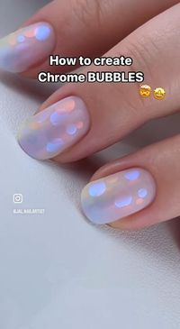 Embrace the future with the 2024 Chrome Bubbles Nail Design! This look combines sleek chrome with 3D bubble accents, giving you a unique, eye-catching manicure. Perfect for making a bold statement, it’s the ideal choice for those who want to stand out with style and modern elegance! 💅✨