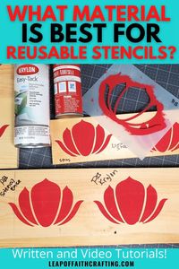 What is the best material to make stencils with! Full Cricut stencil tutorial. #cricut