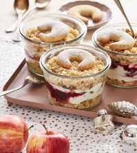 Schon ein Weihnachtsdessert geplant? Wie wärs mit Vanillekipferl-Crumble? Einfach herrlich weihnachtlich.