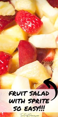 Need an easy fruit salad? This fruit salad with sprite is the easiest fruit salad ever! It is so refreshing and simple to make.