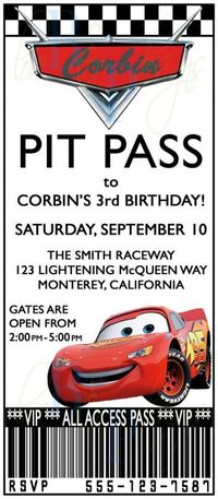 Trendy birthday invitations kids disney cars 20+ ideas #birthday