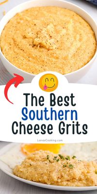 Classic southern Cheese Grits go with any meal from breakfast to supper and are always the answer to the dilemma of which side dish to serve. https://www.lanascooking.com/cheese-grits/