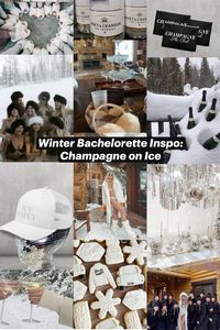 Winter Bachelorette Party Theme Inspo: Champagne on Ice, Icy Wifey, Snow in Love. Colorado Bachelorette Party, Apres Skis, Winter Chic Bach Party, Aspen Vibes