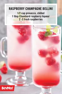 One sip of this Raspberry Champagne Bellini recipe and you can be sure that this cocktail is the perfect drink for spring. All you’ll need to serve this fruity cocktail to your friends is prosecco, Chambord raspberry liqueur, and fresh raspberries. Who knew it could be so easy?