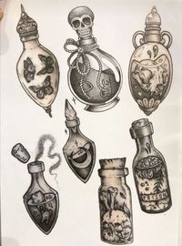 Potion bottles#tattoo #tattoaftercare #tattoocare