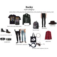 Fashion set rocky style category created via 