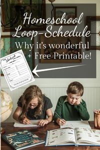 Homeschooling on a Loop Schedule (+ free printable!) - Cottage Chronicles | Printable Planner For School By  Lourdes Wilkinson | #planner #design #editable #canva #custom