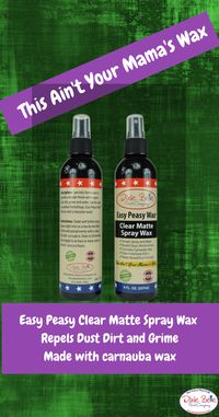 Eco-Friendly and So Easy to Use!  That's why its called "Easy Peasy Spray Wax" Get some from your local Dixie Belle Paint Retailer!