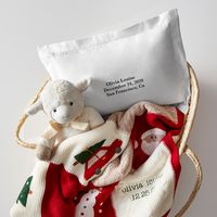 From soft, snuggly blankets and booties to embroidered onesies and personalized books, all of our beautiful baby gifts were made for monogramming.