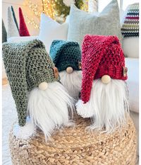 Easy Free Crochet Gnome Pattern: No Seaming Required - MJ's off the Hook Designs