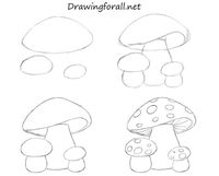 How To Draw Mushrooms For Kids by SteveLegrand.deviantart.com on @DeviantArt