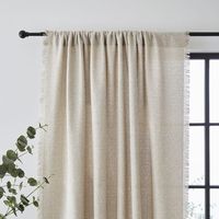 Bondi Raw Edge Slot Top Voile Panel | Dunelm