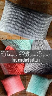 Throw Pillow Cover Free Crochet Pattern