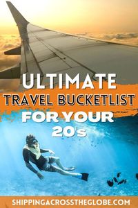 From a travel lover who just turned 30, here's the ultimate travel bucketlist for your 20's! These adventures will help you grow, learn and make the most out of your younger years. #bucketlist #bucketlistideas #30before30ideas #30before30 #20sbucketlist #bucketlistforyour20s #travelbucketlist #adventurestohaveinyour20s