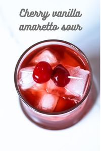 Vanilla vodka and tart cherry juice elevate the classic amaretto sour into one delicious cocktail!