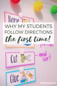 You CAN get your students to follow directions the first time! Here are some simple and fast tricks for making sure your students will understand, remember, and follow your directions (the first time).  #classroommanagement #followingdirections #classroommanagementstrategies #classroommanagementtools #teachingtips #elementary #kindergarten #firstgrade #secondgrade #thirdgrade #fourthgrade #fifthgrade #teachertrap