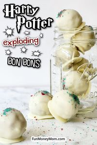 These Harry Potter Exploding Bon Bons are sweet chocolate-covered, orange-infused cake balls with a bit of fizzy magical mischief in the center. They’re a delicious Harry Potter recipe that brings the wizarding world right to your kitchen.