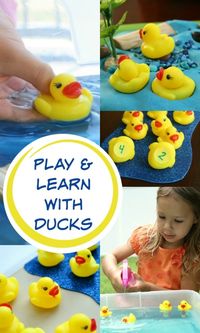 Play & Learn with Ducks~Duck activities for preschool and kindergarten