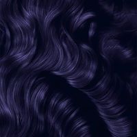 An aesthetic, close-up photo of deep purple hair.