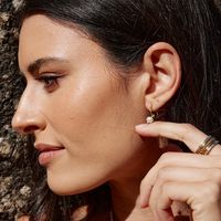 Palas’ most popular charms of love, protection and guidance have inspired this new collection of small hoop earrings all on their own meaning cards.