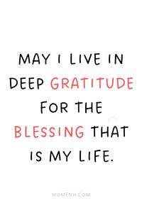 Gratitude affirmations for a happy life

Do you want to feel happier and more fulfilled? Try these Gratitude Affirmations. A daily practice of gratitude can change your life, making it easier to focus on what matters most in this world. It's time to be thankful!