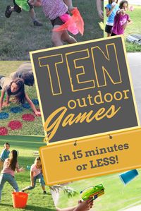 TEN Outdoor Games in 15 minutes or less! — bluegrass redhead