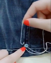 Hey! Here is a way to hide the sewing thread!! #sewing ##sewingpattern #DIY #handmade #Hand-stitched