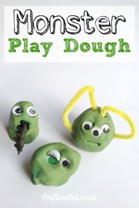 Monster Play Dough: An Invitation to Play that is perfect for Halloween!