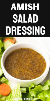 This old fashioned Amish salad dressing is perfect for a spring or summer salad! This Amish poppy seed salad dressing is loaded with tons of zippy flavors with some sweet notes. It goes with almost any salad and will be ready in just five quick minutes!