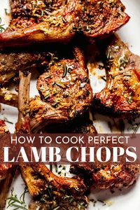 Learn how to cook lamb chops with perfect results every time! Make a quick marinade with olive oil, garlic, lemon and rosemary. Then, cook your chops on the grill, in the oven, or on the stove.