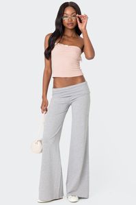 Wide Leg Fold Over Pants – edikted