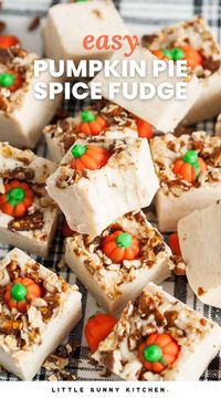 This pumpkin spice fudge is soft, silky, and creamy, and it's so easy to make too! It tastes just like Starbucks pumpkin spice latte but in a fudge form.