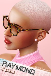 RAYMOND Glasses (Solid + Transparent) | Pralinesims on Patreon