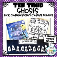 "Ten Timid Ghosts"  Book Companion Craft!This literacy story retelling set makes a great book companion activity to go with the book, "Ten Timid Ghosts" by Jennifer O'ConnellIn this set I have included:Story retelling characters for retelling the story, your kids can color and cut these out to retell the story.  Haunted House included to glue to front of lunch sack. Story pieces can be stored inside.Ghost Numbers from 1-10. Cut out ghosts and glue in order from 1-10.Story sequencing cards to lam