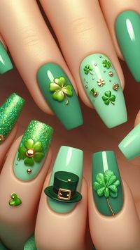 saint patrick’s day nails