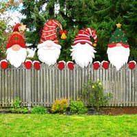 PRICES MAY VARY. Satisfy Your Decorating Needs: you will receive 4 pieces of different styles of Xmas fence decorations and enough stickers, nice combination can meet your daily use needs, these beautiful Christmas yard decorations will decorate your yard well this winter holiday season Waterproof Performance: Christmas fence peeker is made of quality hollow board material, carefully printed, waterproof and weatherproof, reliable and quality, it can keep good condition outside, even in the rain