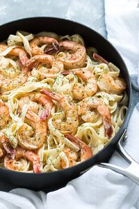 Creamy Lemon Dill Shrimp Pasta | The Blond Cook