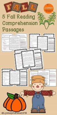 These engaging fall reading comprehension passages for grades 1-2 can be used in your class to help your students with reading comprehension skills as well as with test taking skills.  Please take a preview peek!    Included: 5 engaging passages with 4 multiple choice questions and 2 written responses.  This is a bundle which includes the following passages: Fall Leaves Scarecrows Veterans Day Pumpkins The First Thanksgiving