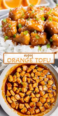 This one-pan vegan orange tofu requires only 8 simple ingredients for an easy weeknight dinner. Pieces of tofu are pan-fried until crispy then coated in a sweet and sticky orange sauce. It’s the perfect meatless alternative to Chinese takeout.