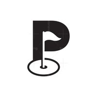 Letter P golf is a unique logo. Combination of Letter P and golf flag. This unique and modern logo is suitable for golf companies or related.