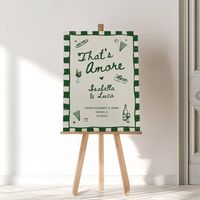 Welcome guests to your Italian Summer inspired rehearsal dinner with our Hand-Drawn Italian Welcome Sign Canva Template! Featuring charming hand-drawn elements and elegant design, this customizable template adds a warm and personal touch to your event. Easily edit with your details and print for a beautiful sign that sets the perfect tone for a memorable evening. Perfect for creating an inviting and festive atmosphere. Download, personalize, and make your rehearsal dinner truly special! 𝗠𝗔𝗧𝗖