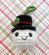 Free Snowman Ornament Crochet Pattern