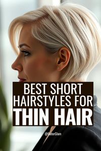 When fine hair leaves you feeling flat, the right short hairstyle can be a total confidence booster. If you're searching for ways to add volume and texture to thin locks, this is the resource you've been waiting for. Discover stunning short haircuts that create the illusion of fuller, thicker hair.