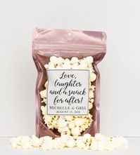 Wedding Favors for Guests Wedding Candy Popcorn Treat Bags | Etsy